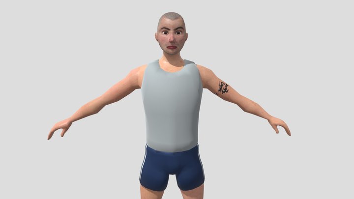 simple Russian Ivan 3D Model