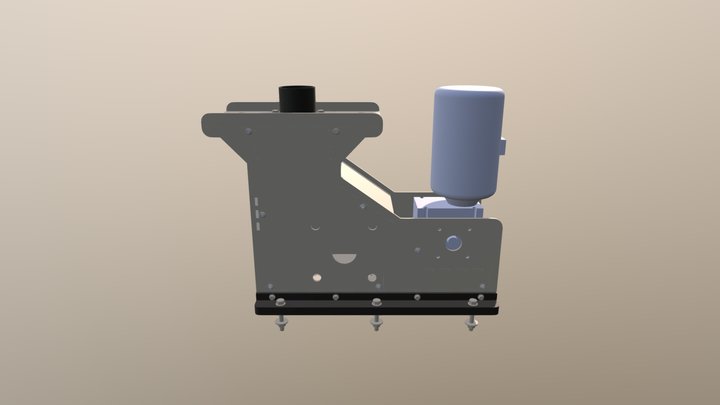 Base estrutural encaixada 3D Model