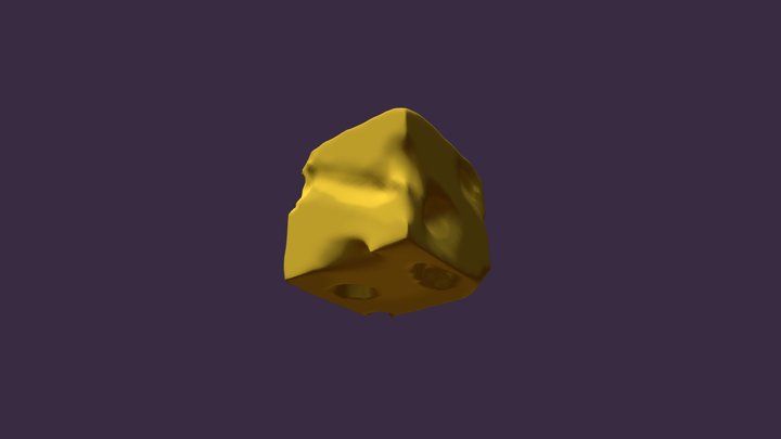 Cheese Cube 3D Model