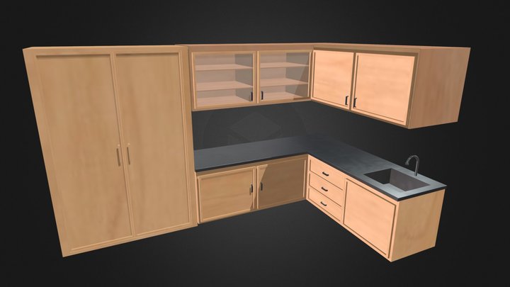 Kitchen Cabinet 3D Model