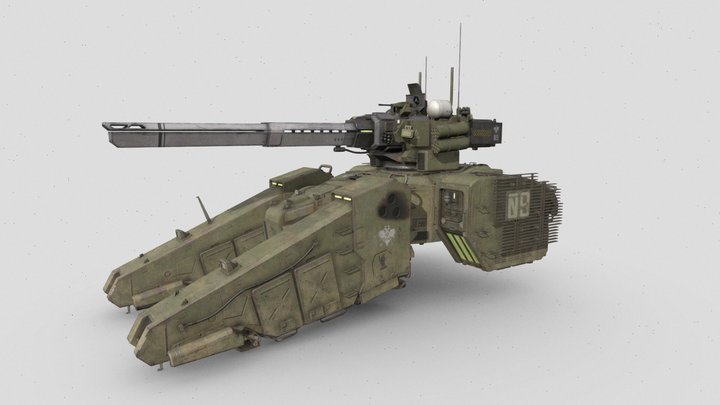 《Girls' Frontline》Military tank——Typhon 3D Model