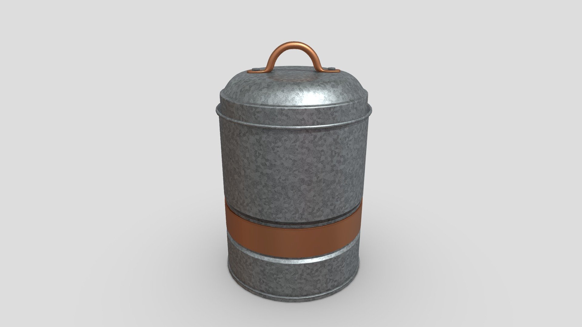 Galvanized Small Canister