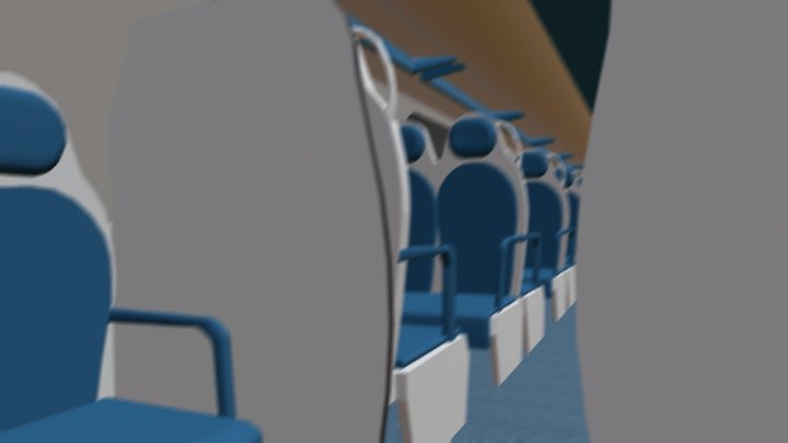 Double decker wagon Bmee 26-26 26-16 RO inside 3D Model