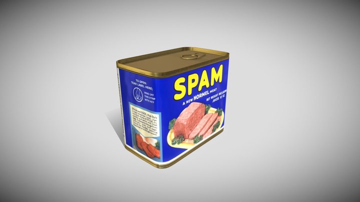 Spam Tin 3D Model