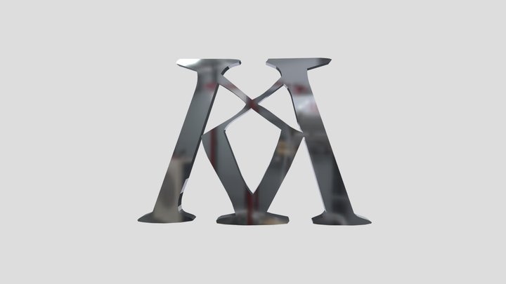 KK Metal Emblem 3D Model