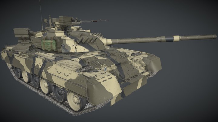 T-80U E1 № 356 3D Model
