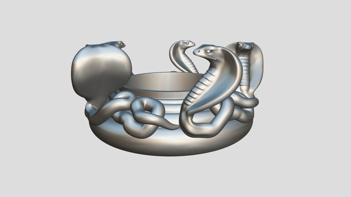 TEALIGHT HOLDER COBRA V.2 3D Model