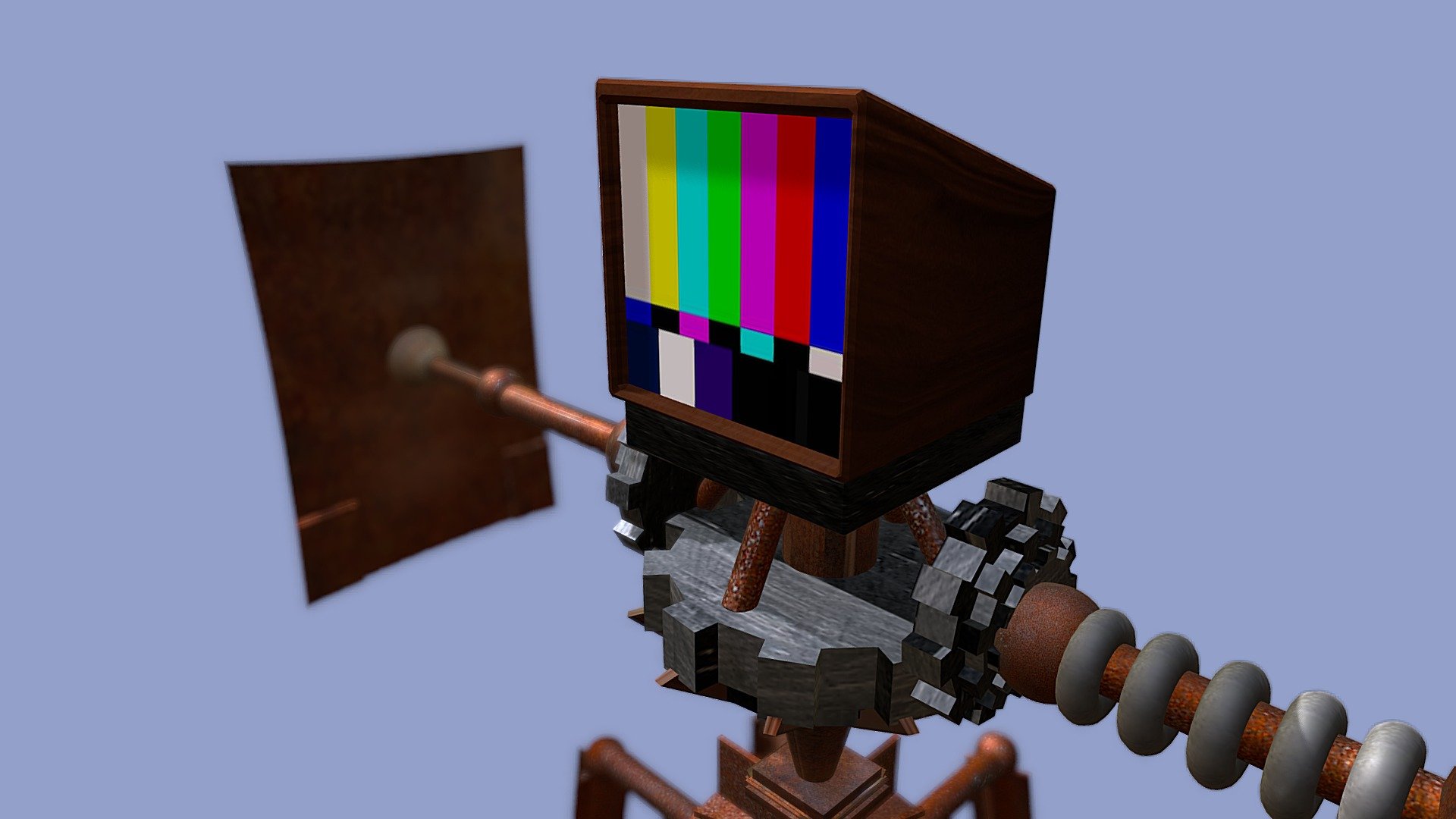 Rusty old robot - 3D model by reichman [e4776da] - Sketchfab