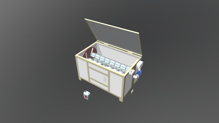 Agitatore per contenitori inchiostri ceramici. 3D Model