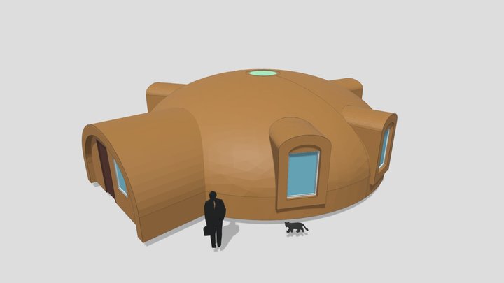 3d Flat dome 10m UAB "SFEROS" 3D Model