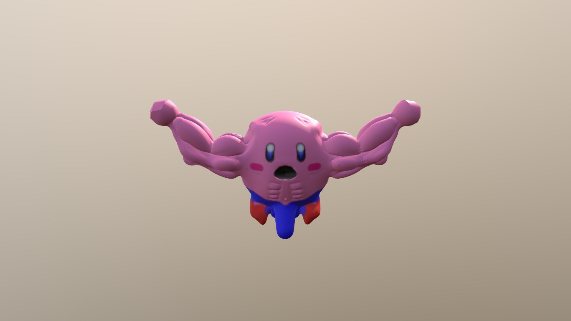 STRONG KIRBY 3D model by exeperimentgameing [e478442] Sketchfab