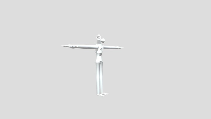 siren head model_ 3D Model