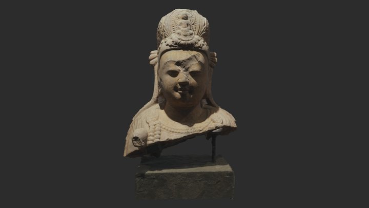 Head Of Bodhisattva 3D Model