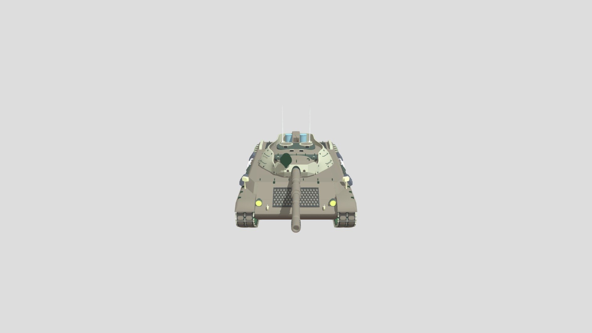 Leopard_1A1A2 Tank - Low Poly 3D Model - 3D model by DiegoIniesta ...