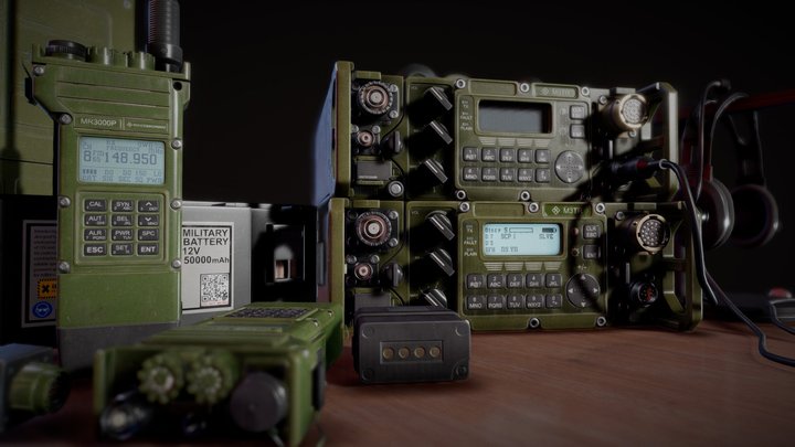 R&S Military radio 3D Model