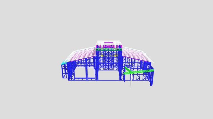 Кабардинка 24 08 +балка (1) 3D Model