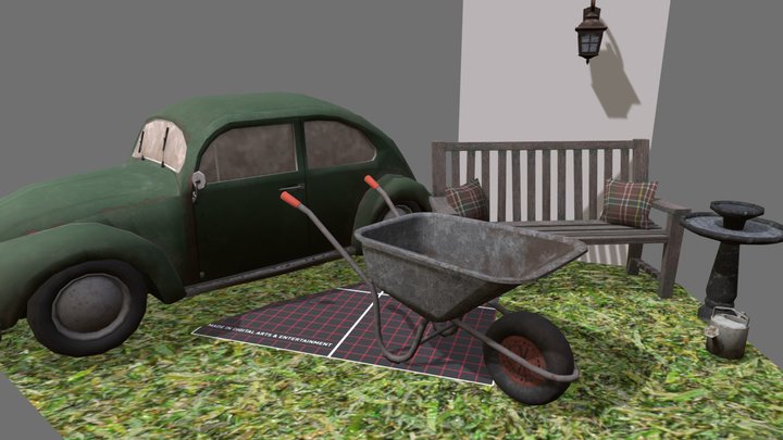 DAE 5 Finished props - Grandma's House 3D Model