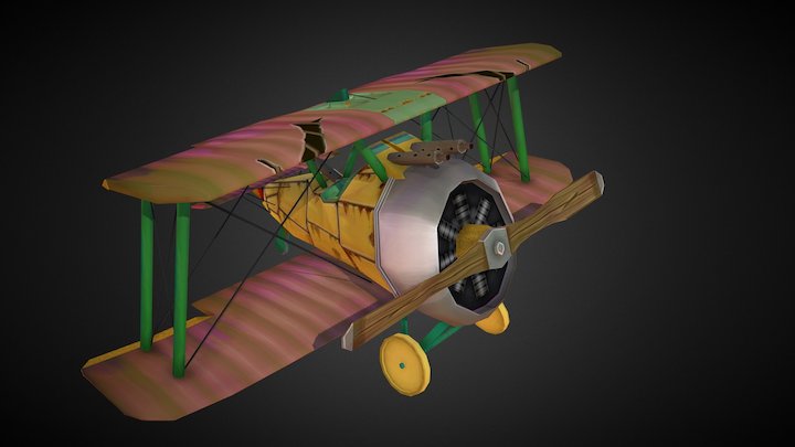 WW1 Plane 3D Model
