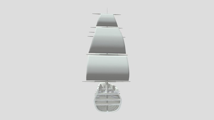 Barco "Le Sage" (siglo XVII. Transversal) 3D Model