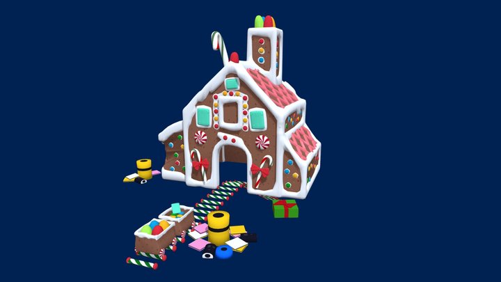 Holiday party Mineshack - Club Penguin 3D 3D Model