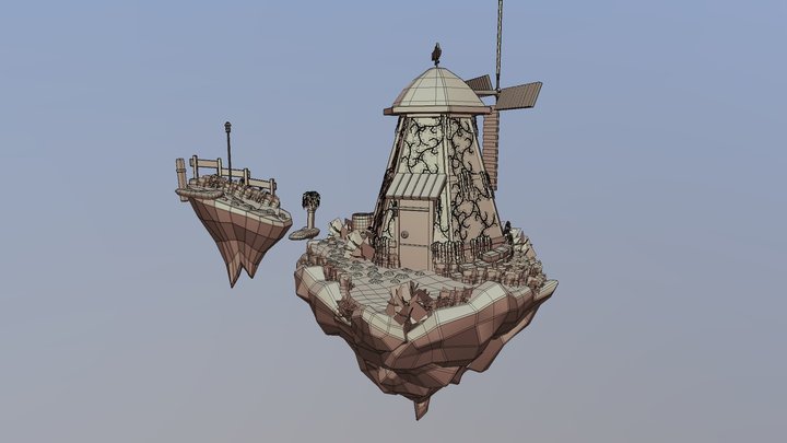 Over the Crowds - Mill Island 3D Model