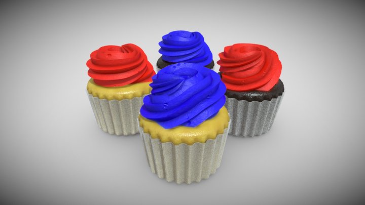 Cupcakes – Free 3D Model STL