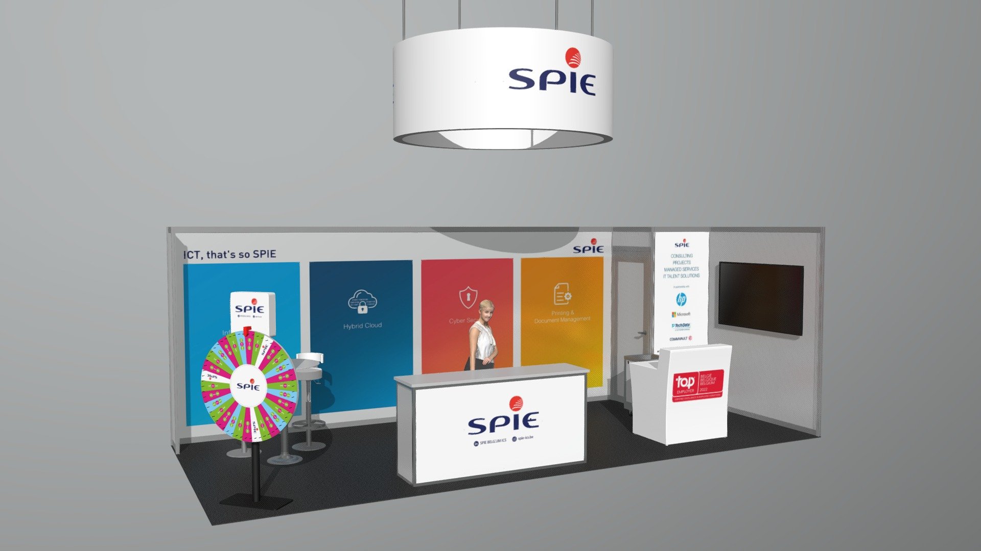 SPIE tradeshow booth