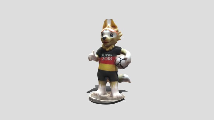 FIFA world cup 2018 Russia Mascot Zabivaka 3D Model