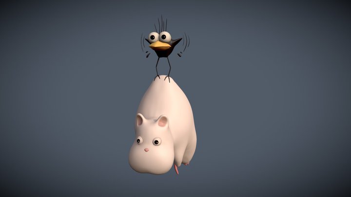 Boh and Yu-bird (Spirited Away) 3D Model