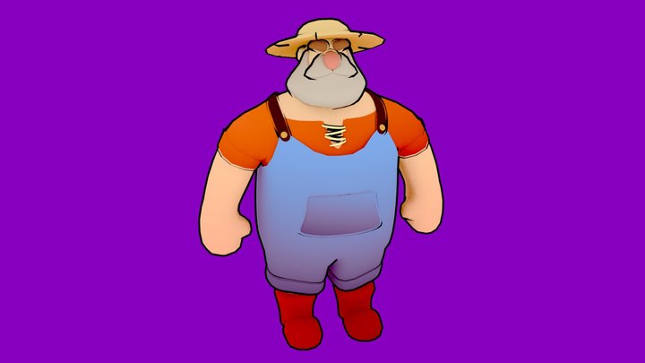 Farmer 3D Model