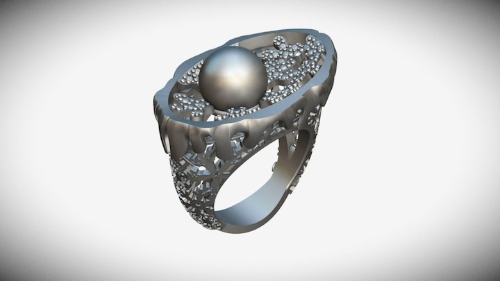 The Snow Queen ring 3D Model
