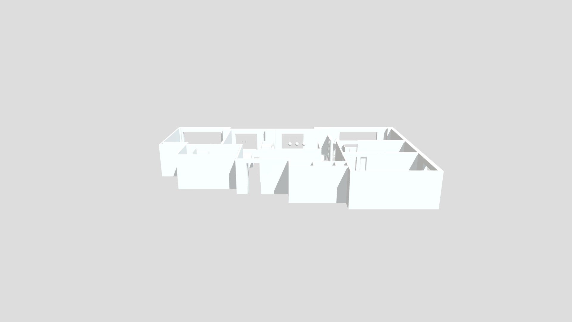 Apartment Project with lamps