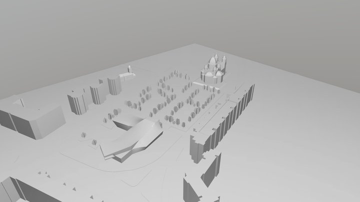 Propunere_Parcul Catedralei 3D Model