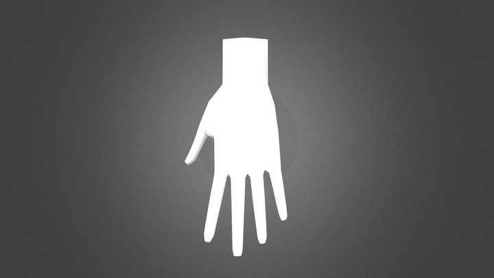 Low poly female hand. 3D Model