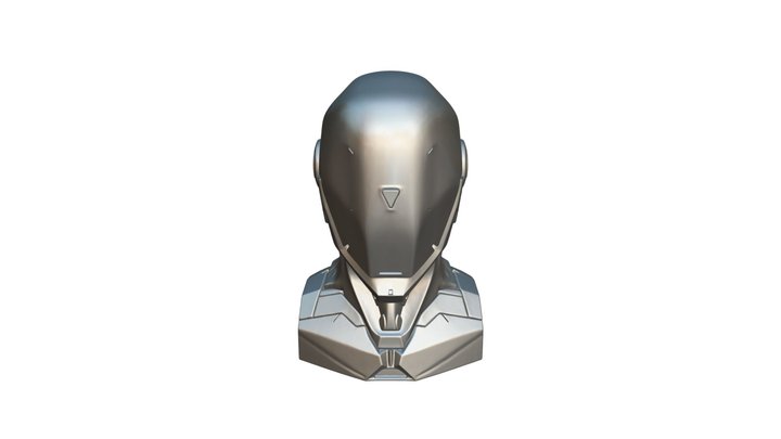 Machine 56 like Tech Display Bust 3D Model