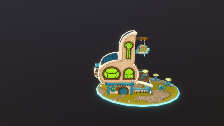 Tavern "Au Krala Croustillant" 3D Model