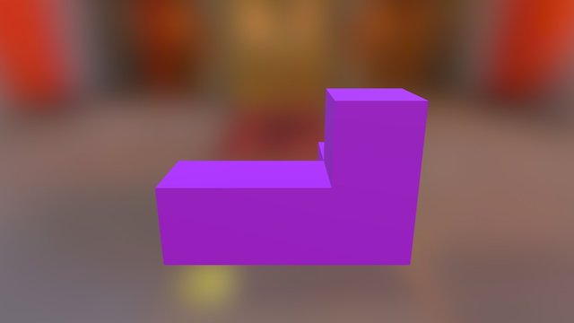 Purple Piece 3D Model