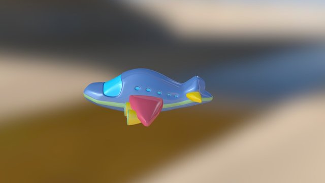 Toy Plane 3D Model