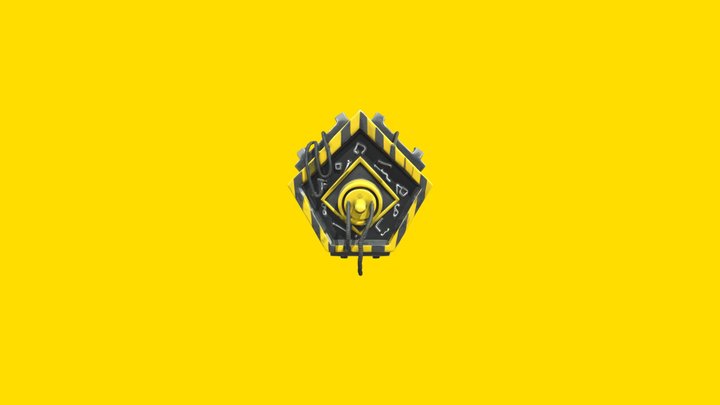 Poppy Poppy Playtime - Yellow Hand Panel 3D Model