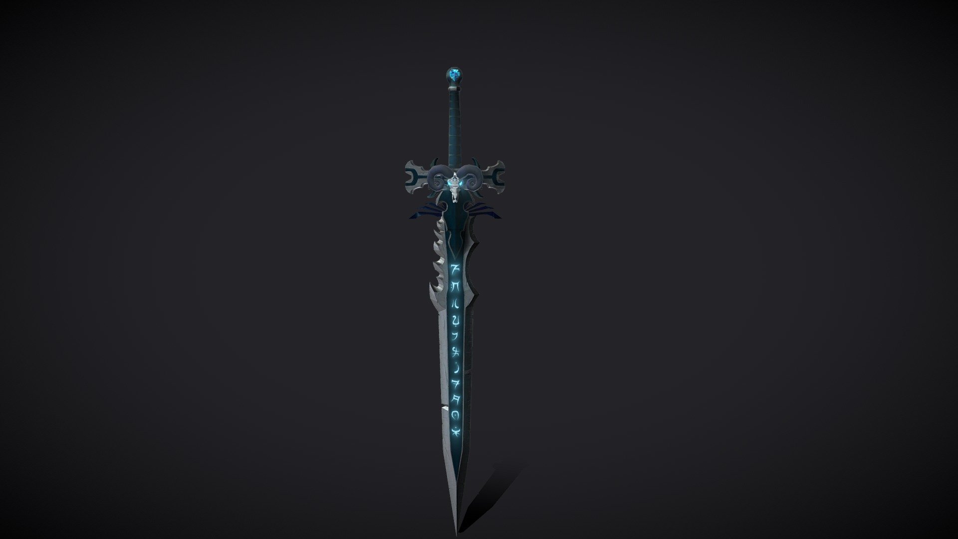 Ice sword hand-paint - 3D model by Mik Arnes (@mik.arnes) [e48a4b7 ...