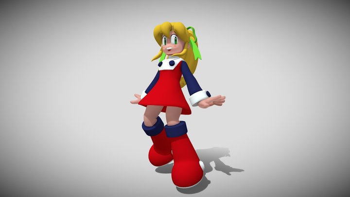 ROLL - Rockman/Megaman Fan Art 3D Model