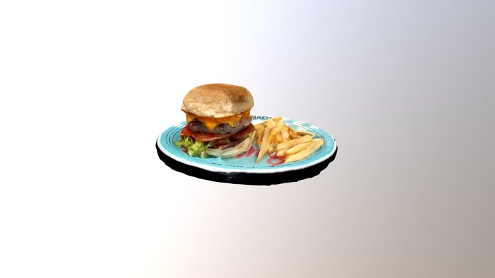 Hambúrguer a 3D Model