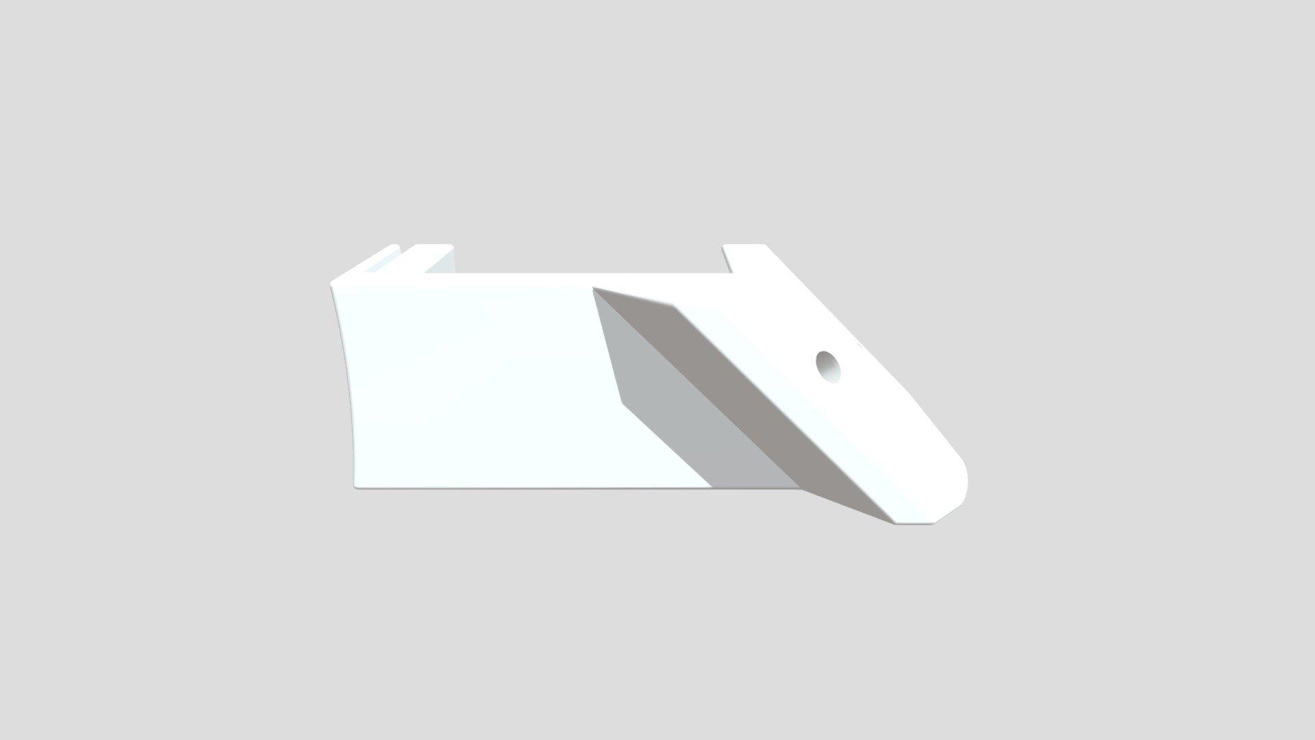 Rev A Clamp, LEFT, Angled, Wedge, Hole Chamfer