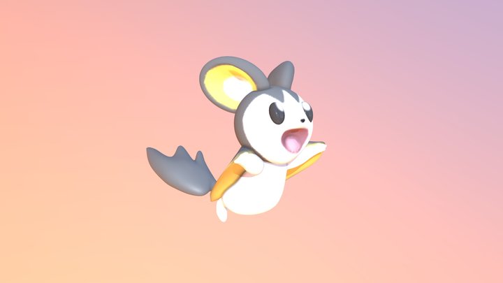 Emolga 3D Model