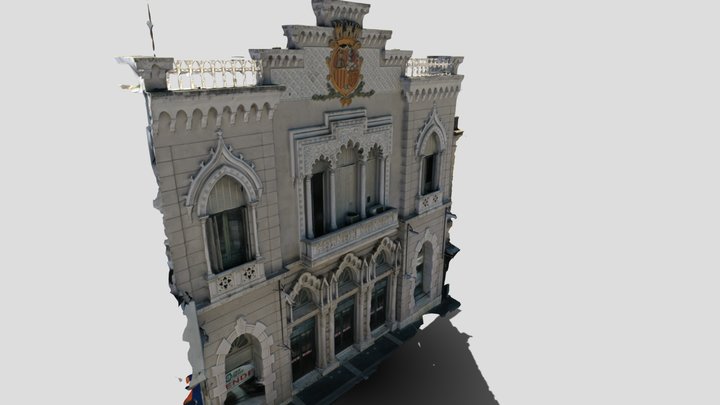 fachada Sociedad Española Parana 3D Model