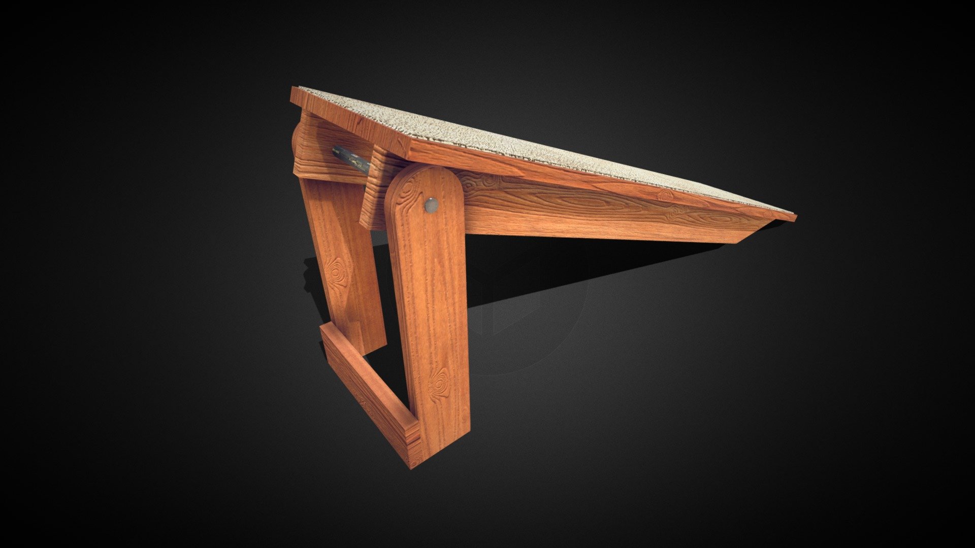 Fold Away Dog Ramp Design 3D model by ALA (AlexisLarsonArt) [e490965