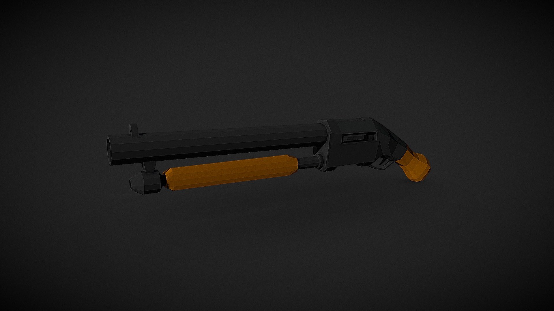 Low Poly Shotgun 3d Model By Mohamad Imtinan Nauval Vengeance [e491a14] Sketchfab