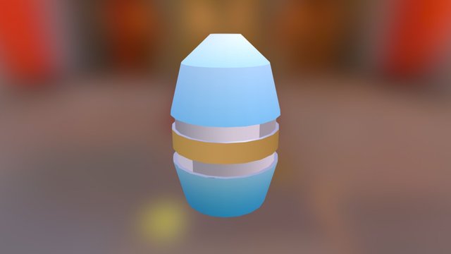 Futuristic Barrel 3D Model