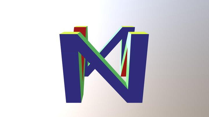 N64 logo 3D Model