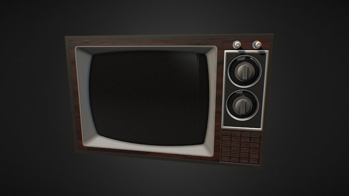 Old Fashioned TV 3D Model